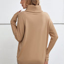 EMERY ROSE Sueter De Cuello Alto De Manga Larga Para Mujer