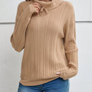 EMERY ROSE Sueter De Cuello Alto De Manga Larga Para Mujer
