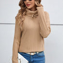 EMERY ROSE Sueter De Cuello Alto De Manga Larga Para Mujer