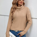 EMERY ROSE Sueter De Cuello Alto De Manga Larga Para Mujer