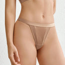 Leisure Tanga unicolor de malla