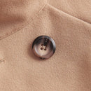 Vintamour abrigo capa elegante con cuello de pie de unicolor para mujer, para otono/invierno