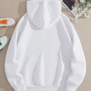 Cottnline sudadera con capucha de algodon con bolsillo canguro, hombros caidos y cordon ajustable
