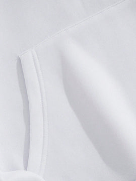Cottnline sudadera con capucha de algodon con bolsillo canguro, hombros caidos y cordon ajustable