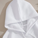 Cottnline sudadera con capucha de algodon con bolsillo canguro, hombros caidos y cordon ajustable