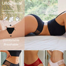 FINETOO 3 Piezas/set Bragas Menstruales De Encaje Con Estampado De Lunares Y Parche, Con Cintura Alta