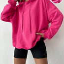 Cottnline sudadera con capucha de hombros caidos y cordon para otono e invierno