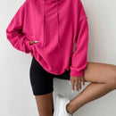 Cottnline sudadera con capucha de hombros caidos y cordon para otono e invierno