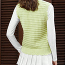 EZwear Chaleco de punto con cordon delantero