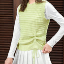 EZwear Chaleco de punto con cordon delantero
