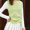 EZwear Chaleco de punto con cordon delantero