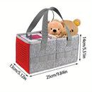 Estuche de Viaje Portátil para el Conjunto de Altavoces Iniciales Tonies Toniebox, Estuche Plegable de Tela de Fieltro, Bolsa Tote Organizadora para Camping y Bolsa de Dormir