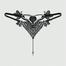 ROMWE Fairycore Ropa Interior Femenina Encaje Con Diseno Trasero En T Hueco