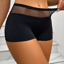 Boxers Cortos De Red Para Mujer Con Inserciones