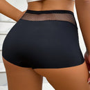 Boxers Cortos De Red Para Mujer Con Inserciones