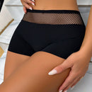 Boxers Cortos De Red Para Mujer Con Inserciones