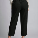 Petite pantalones de pana para mujer con cintura elastica en la parte trasera, apropiados para otono e invierno