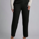 Petite pantalones de pana para mujer con cintura elastica en la parte trasera, apropiados para otono e invierno