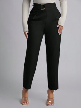 Petite pantalones de pana para mujer con cintura elastica en la parte trasera, apropiados para otono e invierno