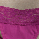 3 Piezas Sexy Lenceria Tanga De Encaje Con Diseno De Flores Margaritas