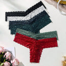 Underwear&sleepwear basics paquete de 6 tangas de encaje floral
