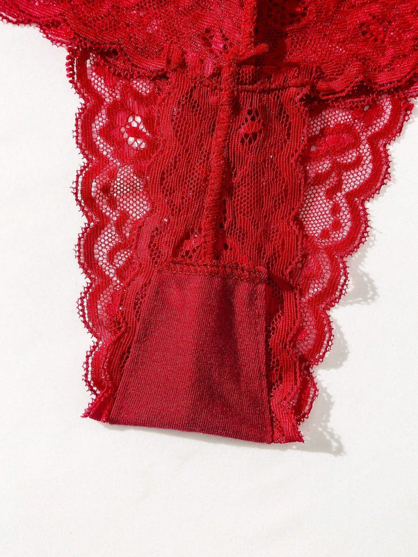 Underwear&sleepwear basics paquete de 6 tangas de encaje floral