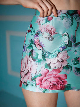 Alice McCall Falda Shorts Con Volantes Y Estampado Floral