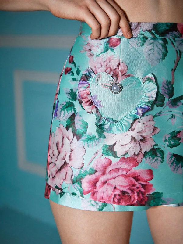 Alice McCall Falda Shorts Con Volantes Y Estampado Floral