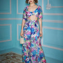 Alice McCall Blusa Corta Con Estampado Floral Y Busto Fruncido