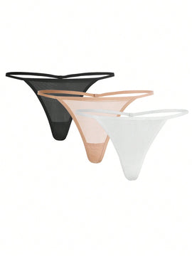 Leisure 3 piezas Set tanga unicolor