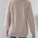 Prive Jersey unicolor cuello alto de manga raglan