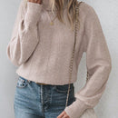 Prive Jersey unicolor cuello alto de manga raglan