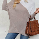 LUNE Jersey De Cuello Alto Y Mangas Murcielago Con Bloqueo De Color