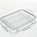 1pc Bandeja de Acero Inoxidable Antiadherente para Freidora de Aire con Parrilla, Cesta para Hornear Crispy de Cobre, No Requiere Batería, Accesorio de Cocina para una Alimentación Saludable