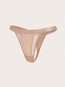 Leisure Tanga unicolor de malla