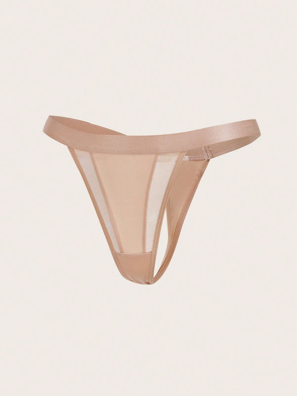 Leisure Tanga unicolor de malla