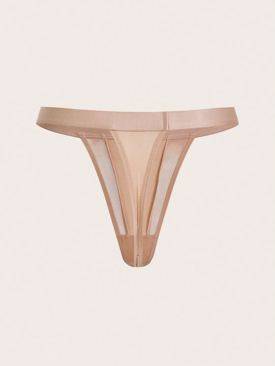 Leisure Tanga unicolor de malla