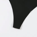 3 Piezas Tanga Sin Costuras De Cintura Baja Para Mujer Para Uso Casual