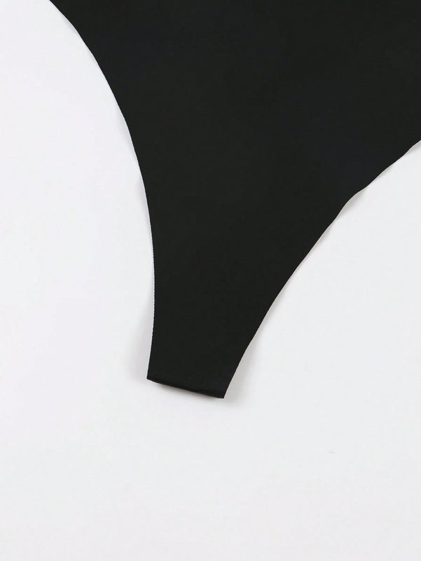 3 Piezas Tanga Sin Costuras De Cintura Baja Para Mujer Para Uso Casual