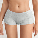Tangas Tipo Boyshorts De Punto De Color Liso Para Mujer