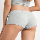 Tangas Tipo Boyshorts De Punto De Color Liso Para Mujer