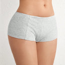 Tangas Tipo Boyshorts De Punto De Color Liso Para Mujer