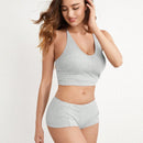 Tangas Tipo Boyshorts De Punto De Color Liso Para Mujer