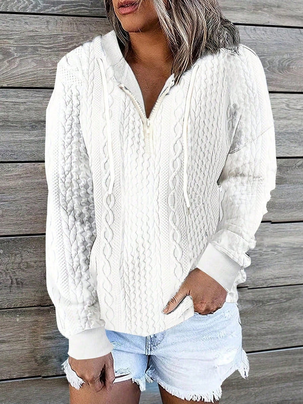 Lune sudadera con capucha texturizada para mujer