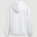 Lune sudadera con capucha texturizada para mujer