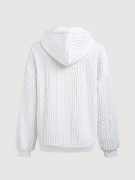 Lune sudadera con capucha texturizada para mujer