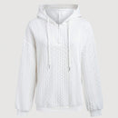 Lune sudadera con capucha texturizada para mujer