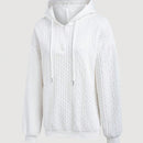 Lune sudadera con capucha texturizada para mujer