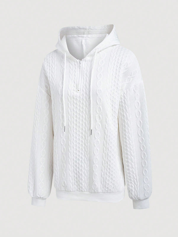 Lune sudadera con capucha texturizada para mujer