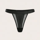 Leisure Tanga de malla en contraste